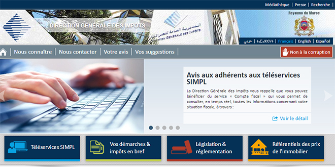 DGI: BOUQUET DES TÉLÉSERVISES "SIMPL": PAIEMENT DES AVIS D’IMPOSITION 1 DGI: BOUQUET DES TÉLÉSERVISES "SIMPL": PAIEMENT DES AVIS D’IMPOSITION