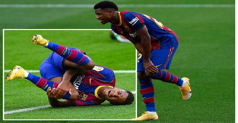 Coup dur pour le Barça, Ansu Fati sérieusement blessé