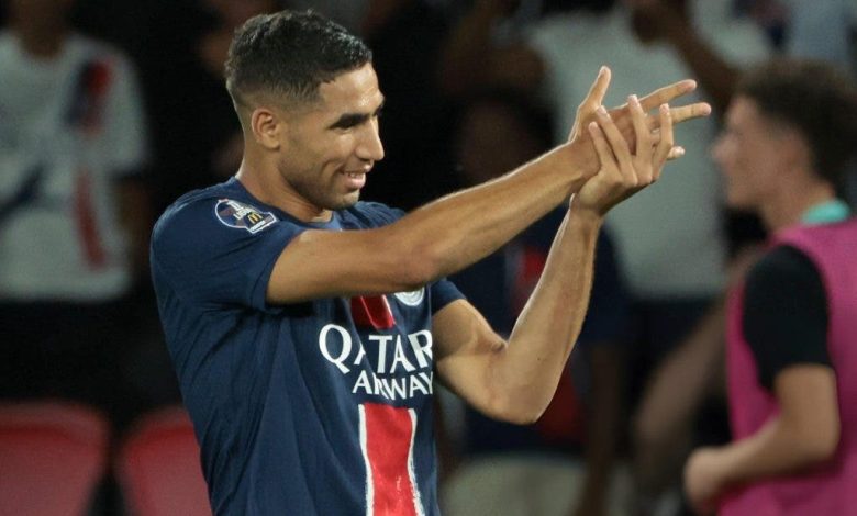 Avec un numéro spécial.. Achraf Hakimi est le meilleur du Paris Saint-Germain 1 Avec un numéro spécial.. Achraf Hakimi est le meilleur du Paris Saint-Germain