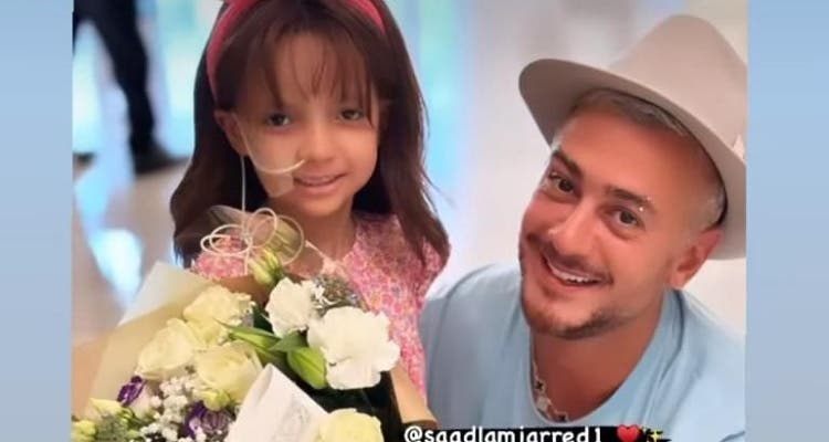 Une démarche humanitaire de Saad Lamjarred avec l’enfant Saja, atteint d’un cancer