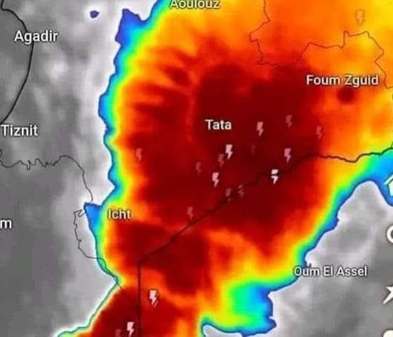 Il s'agit du réseau routier fermé entre Tata et d'autres régions