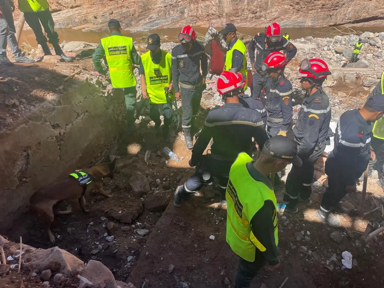 Inondations à Tata. Des équipes spécialisées ont été sollicitées pour rechercher les personnes disparues sous les décombres