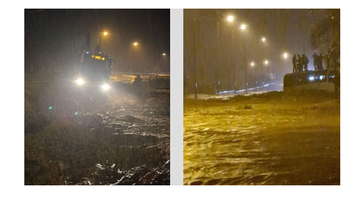 Secourir la plupart des passagers du bus Tata assiégé par les inondations