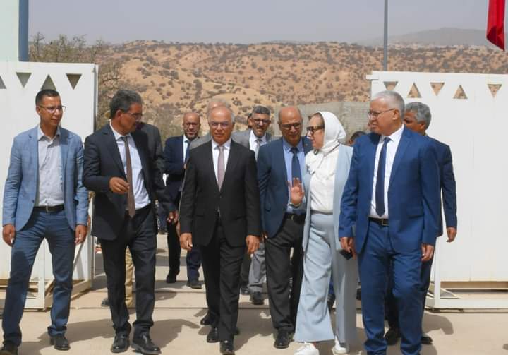 Taroudant.. Benmoussa inspecte le processus de reconstruction et de réhabilitation des écoles endommagées par le séisme