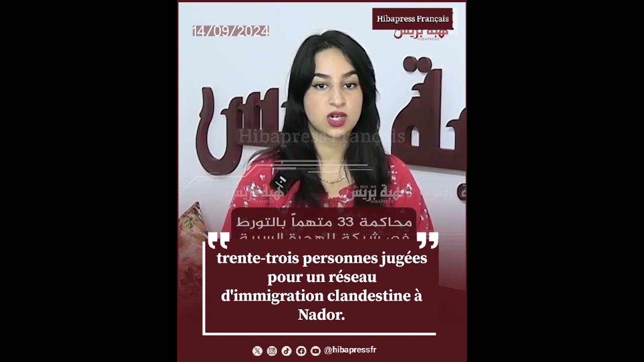 trente-trois personnes jugées pour un réseau d’immigration clandestine à Nador.