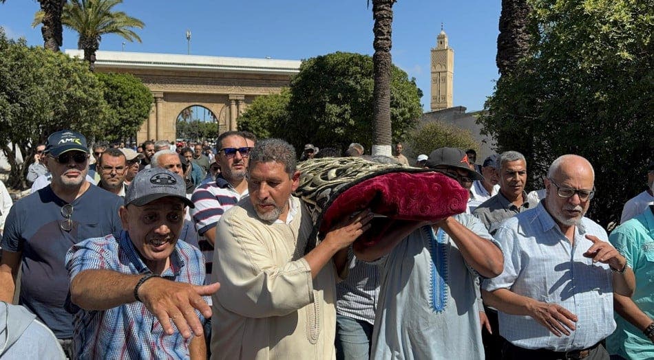 Casablanca.. Les funérailles de Naima Al-Mashriqi ont lieu au Cimetière des Martyrs