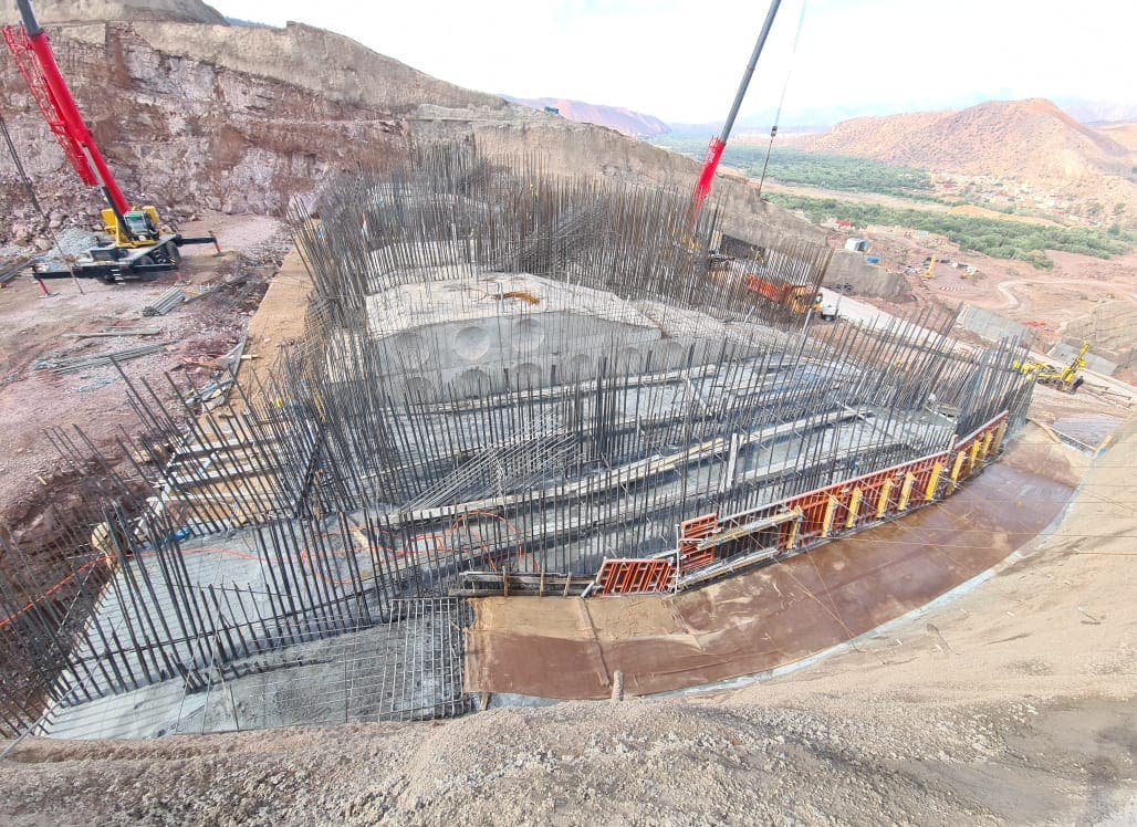 Les travaux de rehaussement du barrage Mokhtar Soussi à Taroudant arrivent à un stade avancé