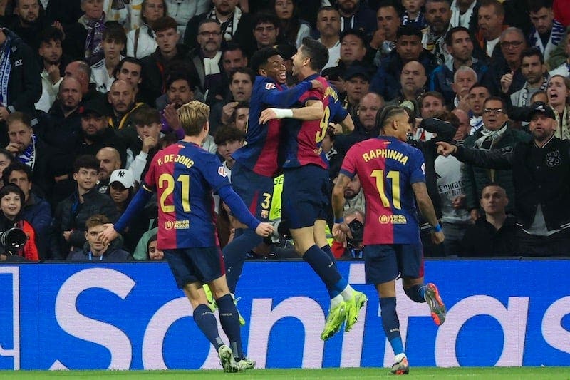 Ligue espagnole.. Barcelone balaie le Real Madrid à domicile lors du « El Clásico » (vidéo)