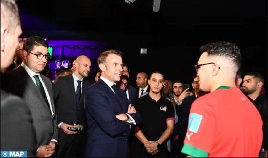 Macron rencontre les jeunes talents marocains du jeu vidéo et du sport électronique