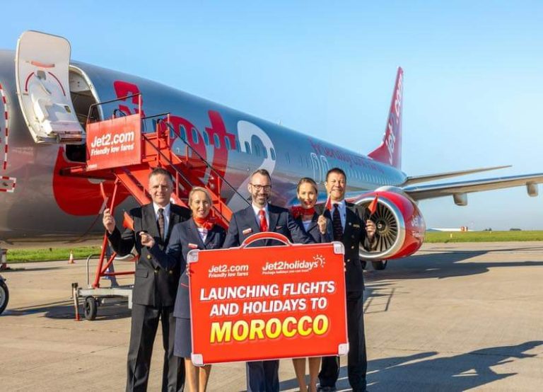 Pour la première fois... une ligne de vol directe a été lancée entre la Grande-Bretagne et Agadir
