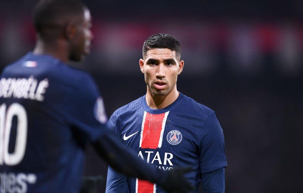 Achraf Hakimi figure en tête de la composition idéale pour le 10e tour de la Ligue française