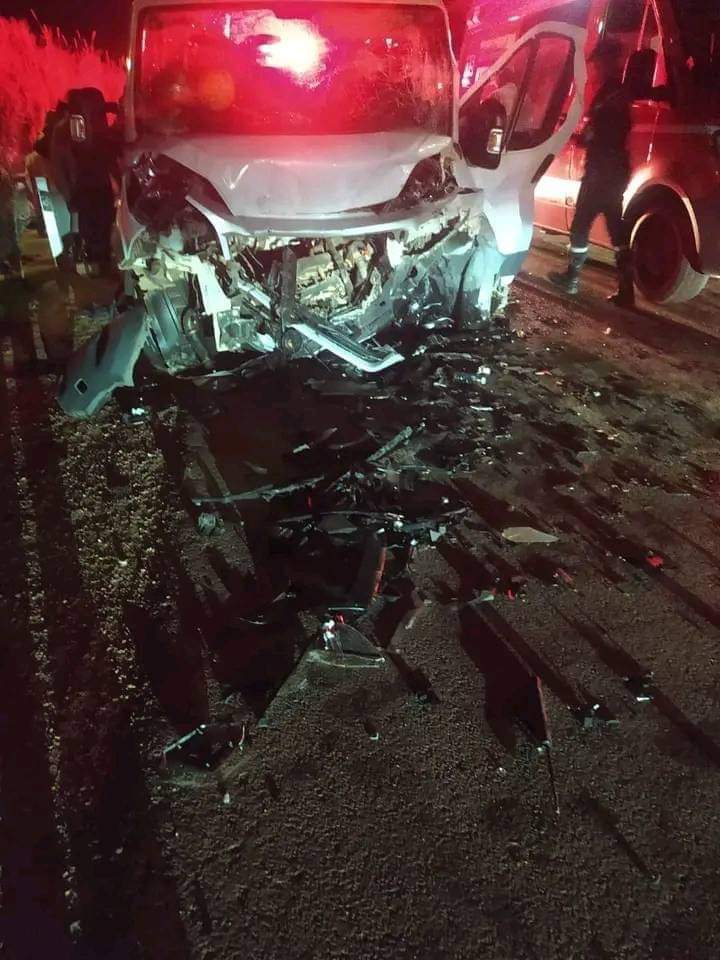 Beni Mellal : Le bus de l’équipe des jeunes de Deir El Ksiba a été impliqué dans un accident de la route