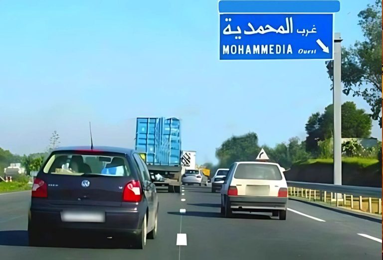 L'autoroute Mohammedia-Casablanca... créant huit voies dans chaque sens