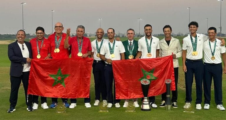 Le Maroc remporte la médaille d'or au Championnat arabe de golf à Ajman dans toutes les catégories