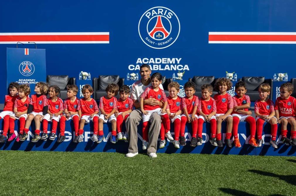 Le Paris Saint-Germain ouvre une nouvelle académie au Maroc en présence d’Achraf Hakimi