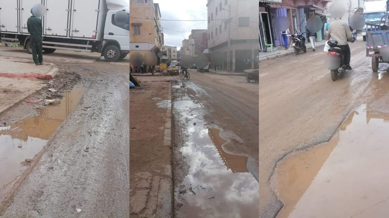 Les rues de la ville de Settat et la politique des nids-de-poule sans fin