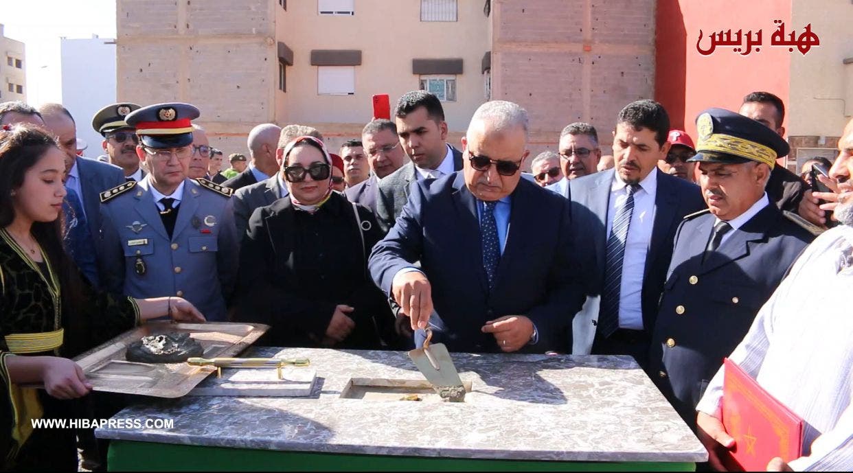 Pose de la première pierre de la construction d’une nouvelle école à Sidi Allal El Bahraoui