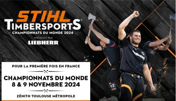 La France accueille pour la première fois de son histoire les Championnats du Monde STIHL TIMBERSPORTS