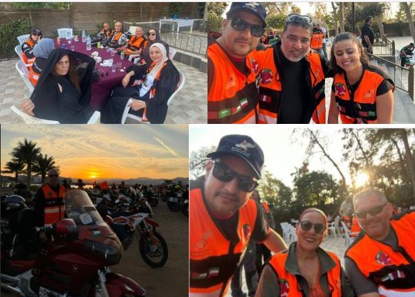 Les frères jordaniens ont réservé un accueil chaleureux aux membres du Royal Motorcycle Club Marocain du Tour International de la Marche Verte