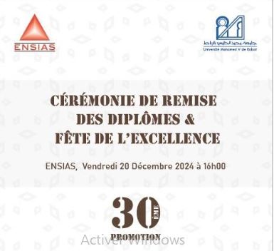 Université Mohammed V de Rabat- L’ENSIAS Célèbre ses Nouveaux Ingénieurs 2024 : Une Promotion Exceptionnelle au Service de l’Avenir