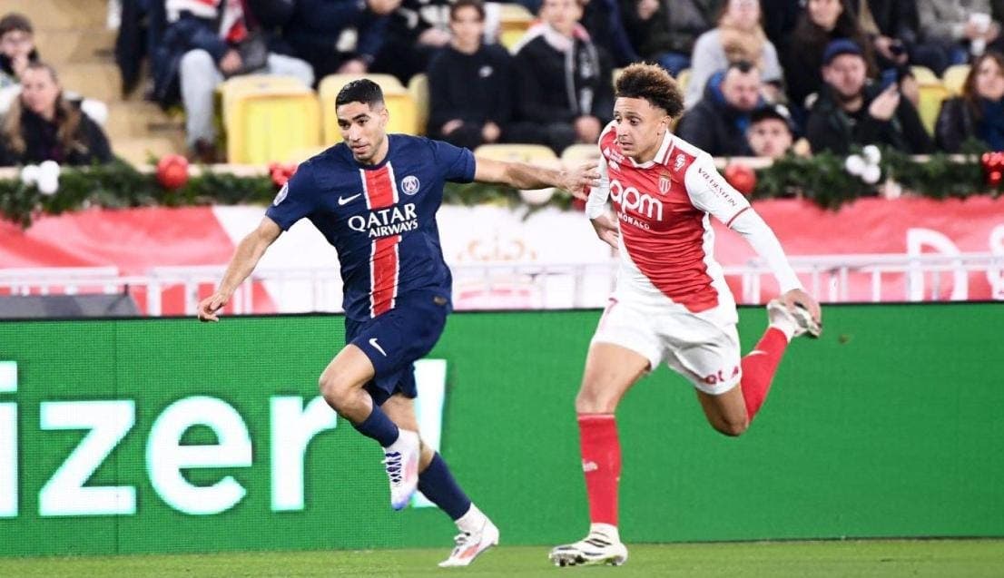 Le Paris Saint-Germain s’impose face à Monaco. Hakimi excelle et Ben Saghir marque