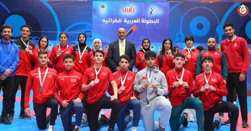 Amman-  championnats arabes de karaté : brillantes performances des Lions et Lionnes de l’Atlas