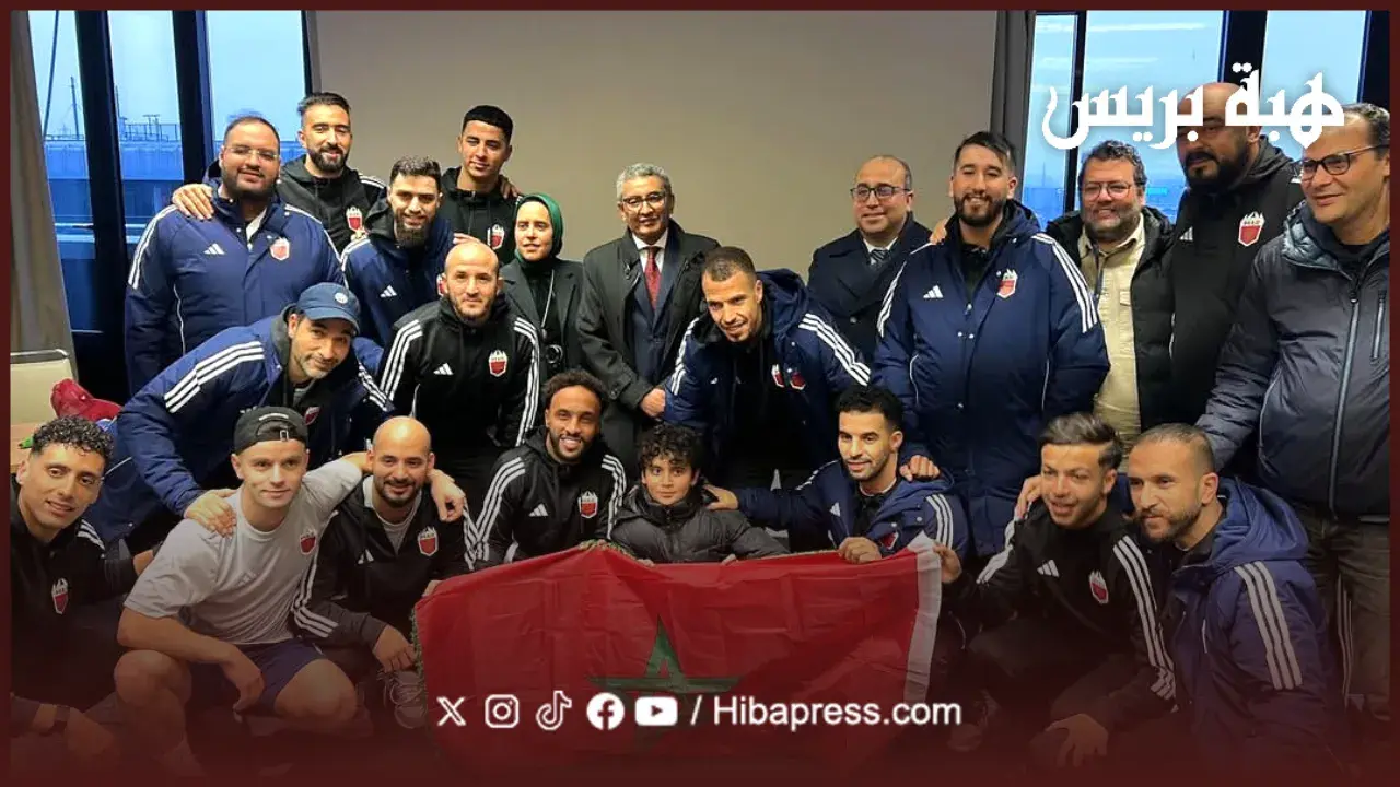 Le Consul Général du Maroc à Milan visite la délégation de l’équipe nationale à la Ligue des Rois