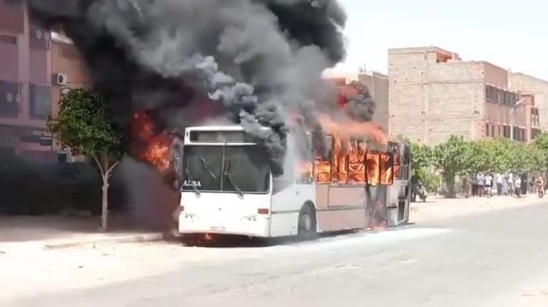 Marrakech ... un nouvel incendie sur le bus Alza sans aucune blessure
