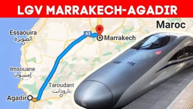 Les développements du projet stratégique, le lien ferroviaire "TGV" entre Marrakech et Agadir