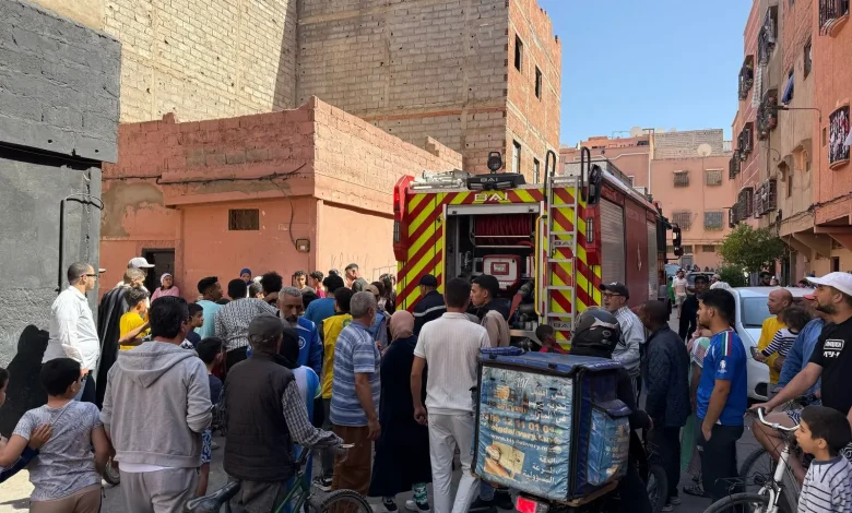 Marrakech .. L'incendie vient au domicile des pauvres à Marrakech (photos) 1 Marrakech .. L'incendie vient au domicile des pauvres à Marrakech (photos)