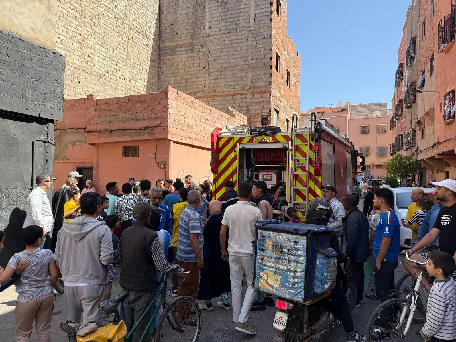 Marrakech .. L'incendie vient au domicile des pauvres à Marrakech (photos)