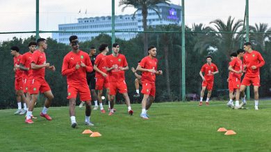 L'équipe nationale U20 arrive à l’Ismailia et effectue sa première séance avant d’affronter la Tunisie demain à 16H00