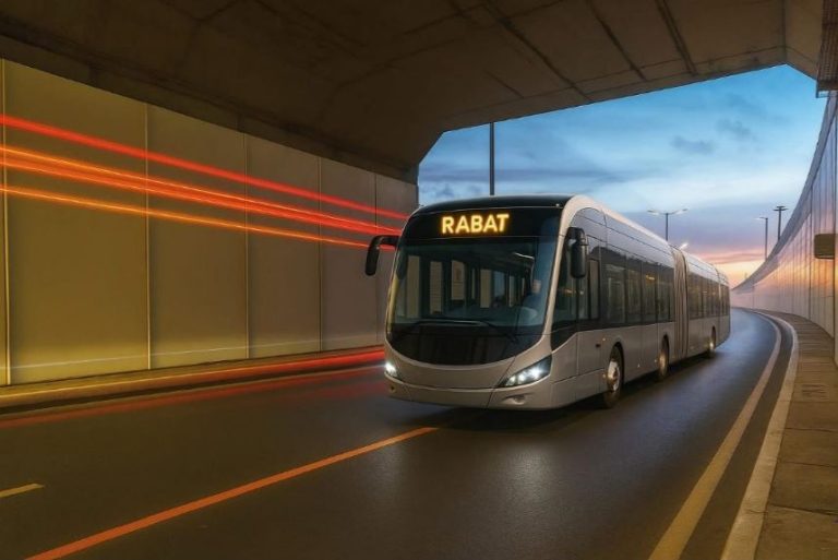 la dynamique de Rabat: construction de nouvelles voies souterraines pour les busways