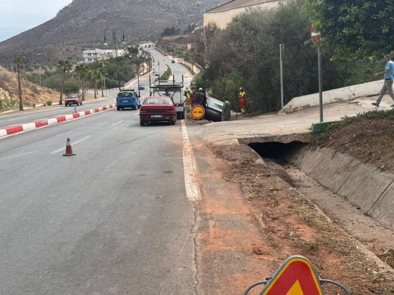 Al Hoceima… Un virage dangereux à l'entrée de la ville devient un point noir nécessitant une intervention urgente