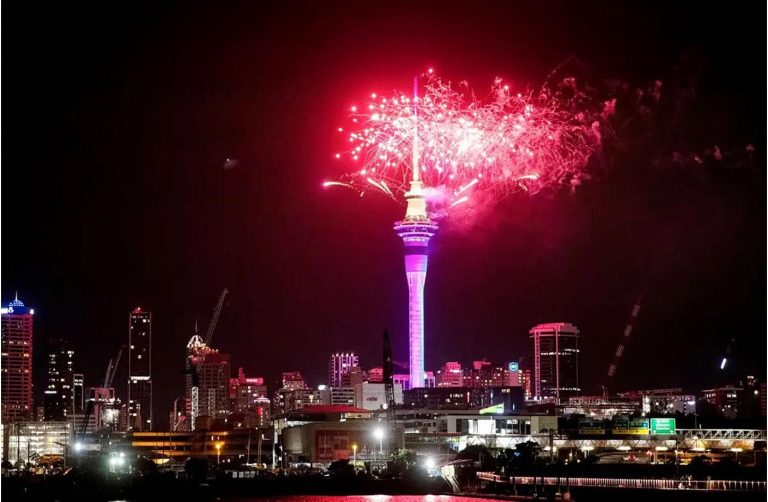 Avant tout le monde… Auckland se prépare à accueillir la nouvelle année avec de grands feux d'artifice
