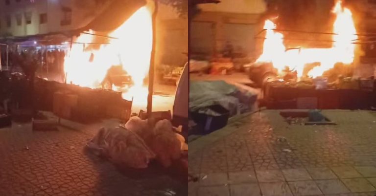 Incendie soudain dans une voiture à Izemouren mobilise les autorités et la protection civile