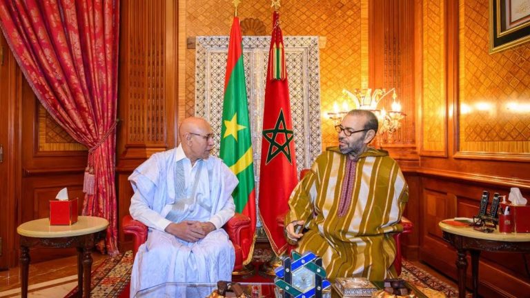 Le président mauritanien présente ses condoléances au roi Mohammed VI après le drame des inondations à Safi