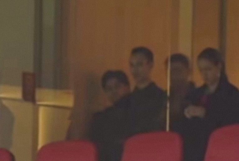 Le prince héritier Moulay El Hassan et la princesse Lalla Khadija assistent au match de l'équipe nationale