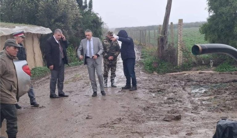Visite sur le terrain du Wali El Yaacoubi à Sidi Slimane et Sidi Kacem pour constater les effets des précipitations