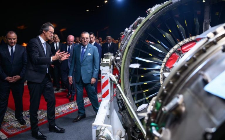 Le Roi préside au lancement d'une usine de systèmes d'atterrissage d'avions du groupe (Safran)