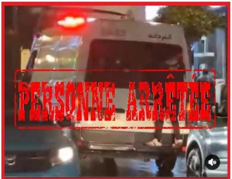 Tanger : Arrestation d'un mineur apparu dans une vidéo accroché à un véhicule de la sécurité dans la rue