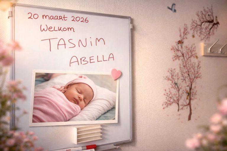 La petite Tasnim réchauffe le foyer du journaliste collègue Tariq Abla