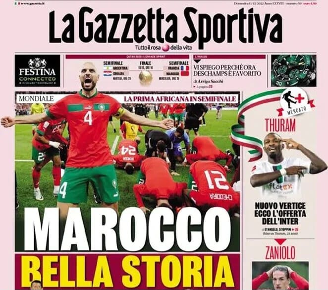 “La Gazzetta dello Sport” met en lumière le retrait du titre de la CAN au Sénégal