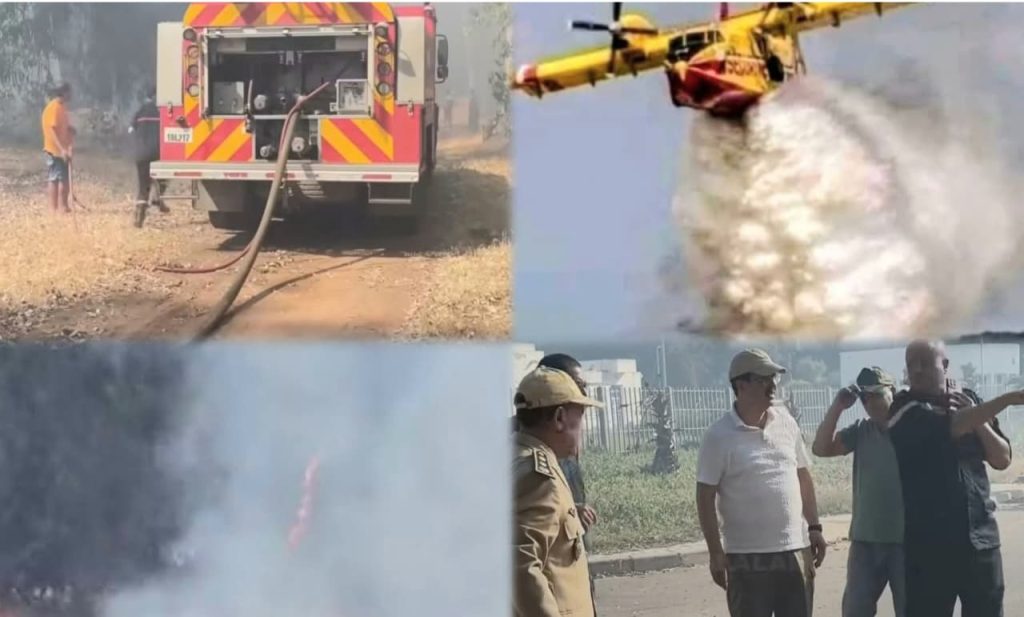Province de Kénitra : les avions “Canadair” contribuent à l'extinction d'un incendie de forêt à Sidi Taïbi