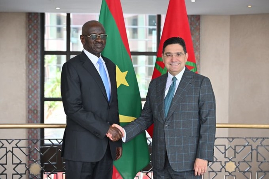 Bourita reçoit son homologue mauritanien porteur d'un message au Roi
