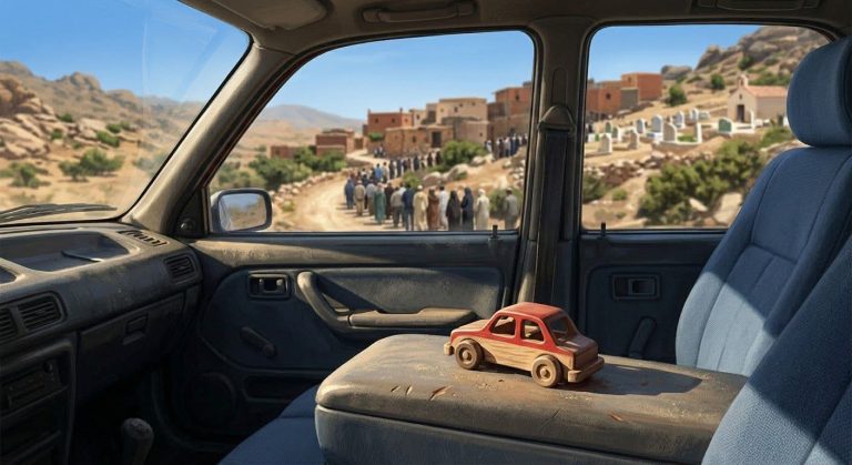 Drame douloureux près de الحسيمة.. Un enfant meurt d'asphyxie dans une voiture lors d'une cérémonie funéraire
