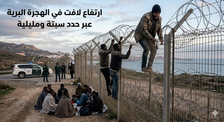 Hausse notable de l'immigration irrégulière via les frontières terrestres de Ceuta et Mellilia occupées