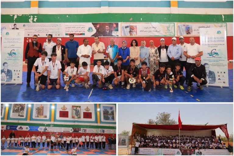 Clôture des sixièmes Journées Sportives à Figuig : L'Association Oasis Volleyball honore ses partenaires