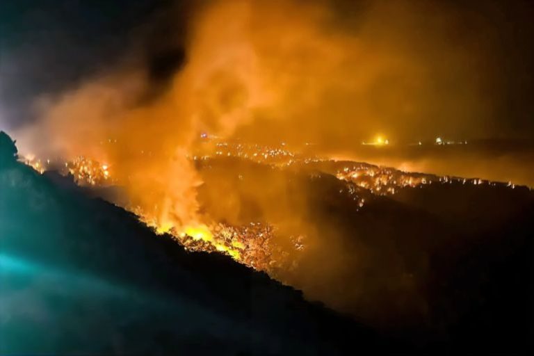 Début d'un incendie de forêt sur les hauteurs de Beni Mellal, les services compétents en état d'alerte