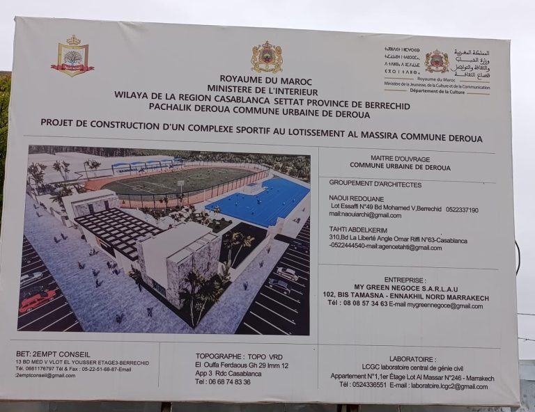 Deroua.. Appels à l'ouverture d'une enquête sur le blocage du projet de complexe sportif